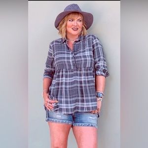 Peplum Plaid